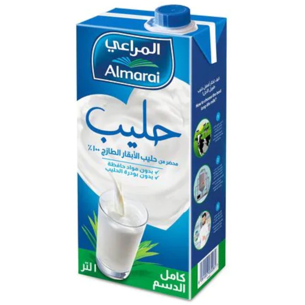 المراعي حليب كامل الدسم 1 لتر