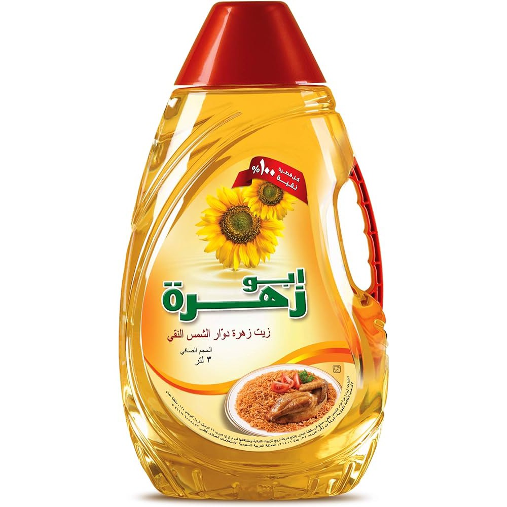 أبو زهرة زيت دوار الشمس نقي 3 لتر