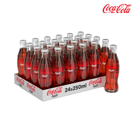 كوكا كولا لايت 250 مل - زجاج